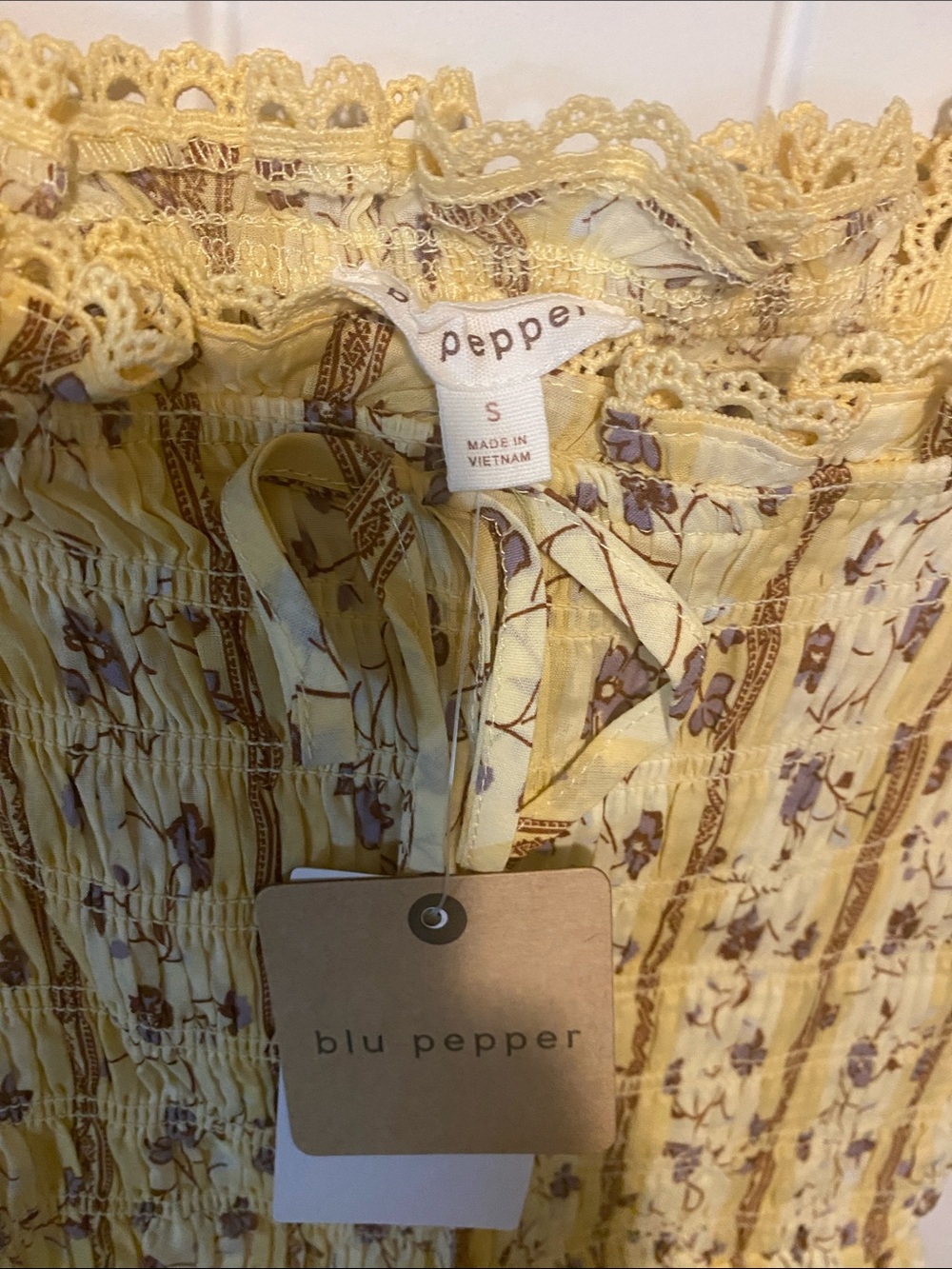 Blu Pepper Yellow Floral Maxi Dress - Picture 3 of 4